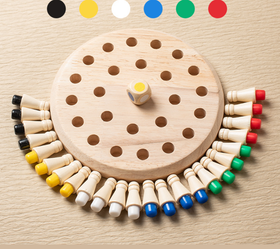 Wooden Memory Chess Puzzle Toy