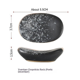 Ceramic Chopstick Holder for Table Settings and Restaurants
