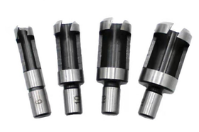 GOXAWEE 4pcs Wood Plug Cutter Drill Bit Set