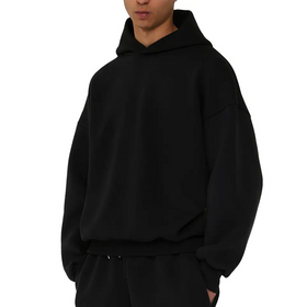 Fleece-Lined Men's Casual Hoodie Pullover Sweatshirt
