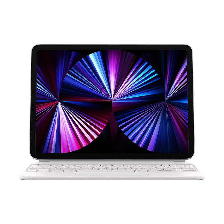 Apple USB-C Magic Keyboard for 11-inch iPad Pro 3rd Gen & iPad Air 4th Gen - White (Renewed)