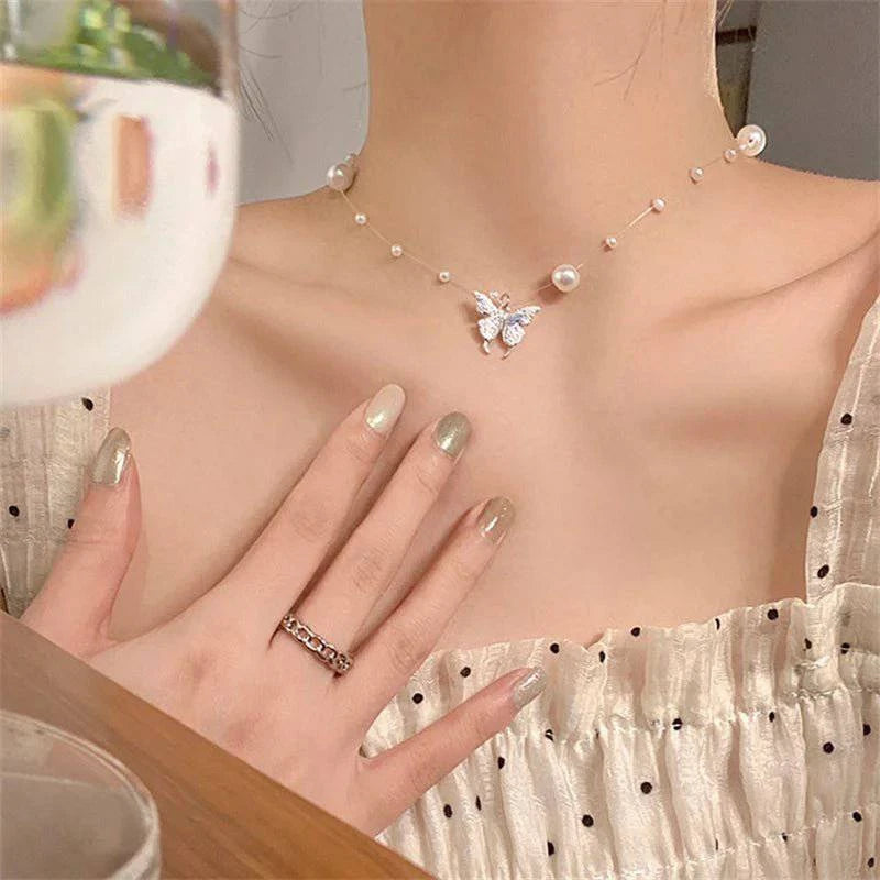 BeautyQueen™ Shiny Butterfly Necklace for Ladies - Joomcy