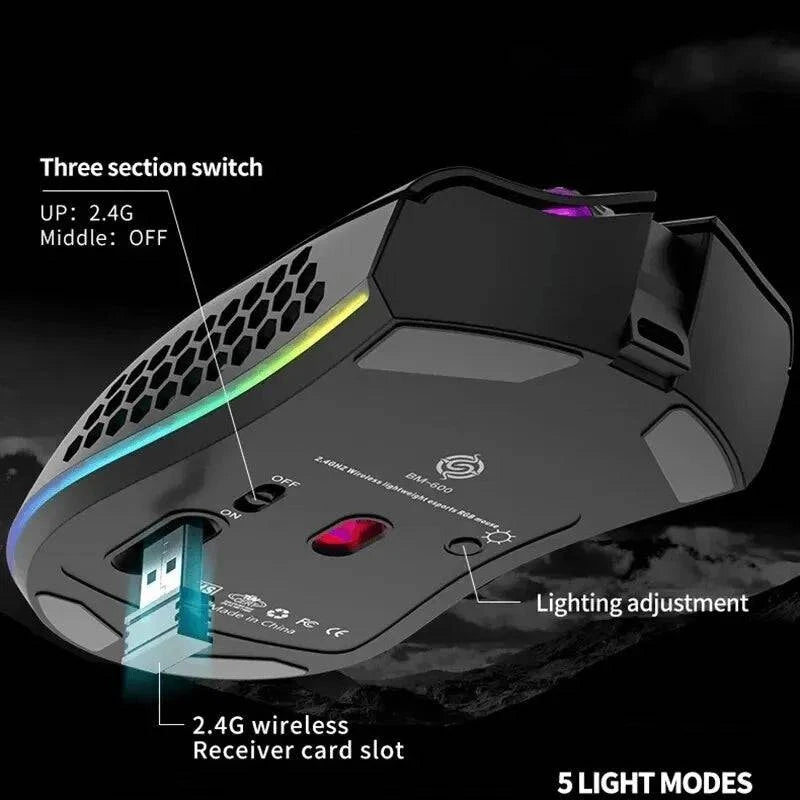 BM600™ Wireless Rechargeable Gaming Mouse - Joomcy