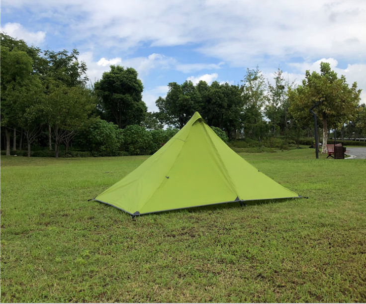Rodless Portable Pyramid Camping Tent - Outdoor Gear