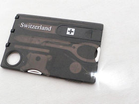 Multi-Functional Camping Card with LED Light and Knife
