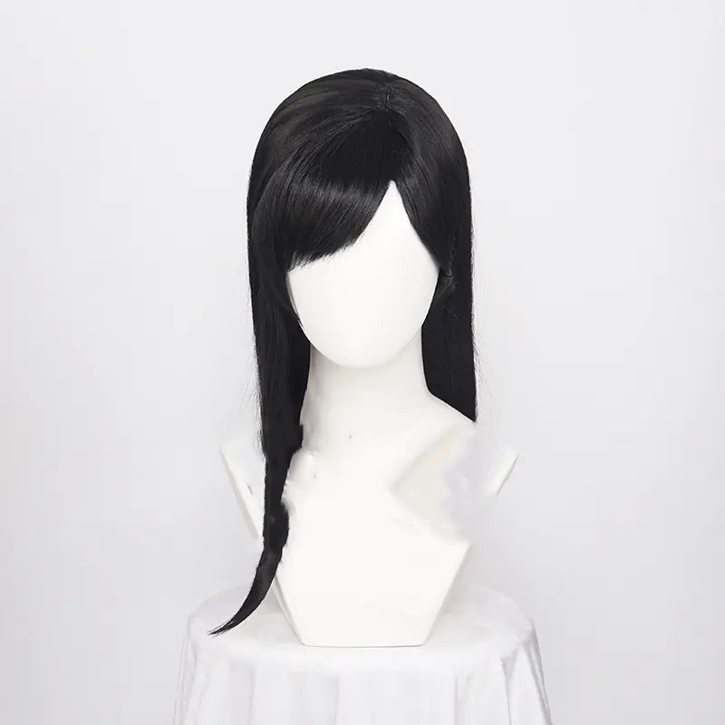 1 Meter Black High-Temperature Silk Wig for Women - Joomcy