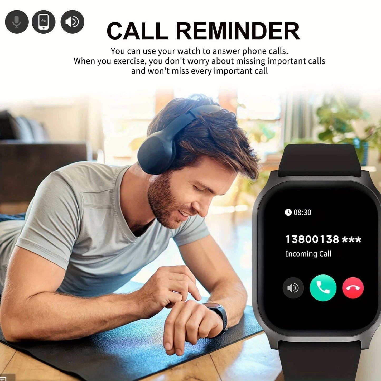 Calling Reminder Wireless Smart Watch - Joomcy