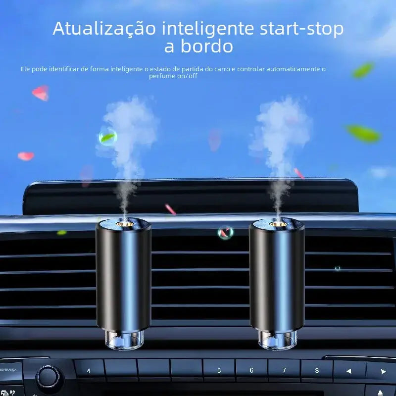 Car Air Freshener with Intelligent Diffuser and Purifier