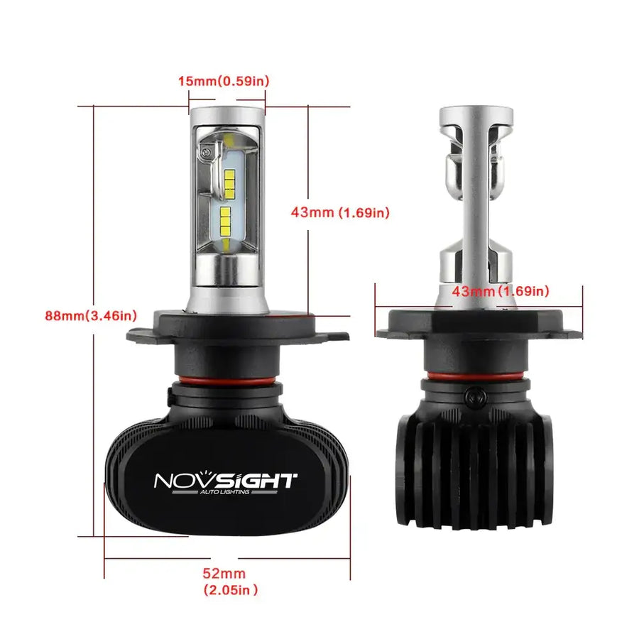 Car LED Headlights H4 - Front Lamps