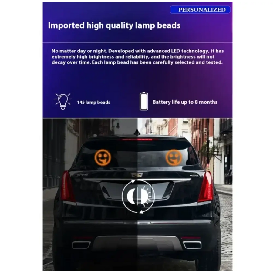 Car LED Rear Window Gesture Lamp