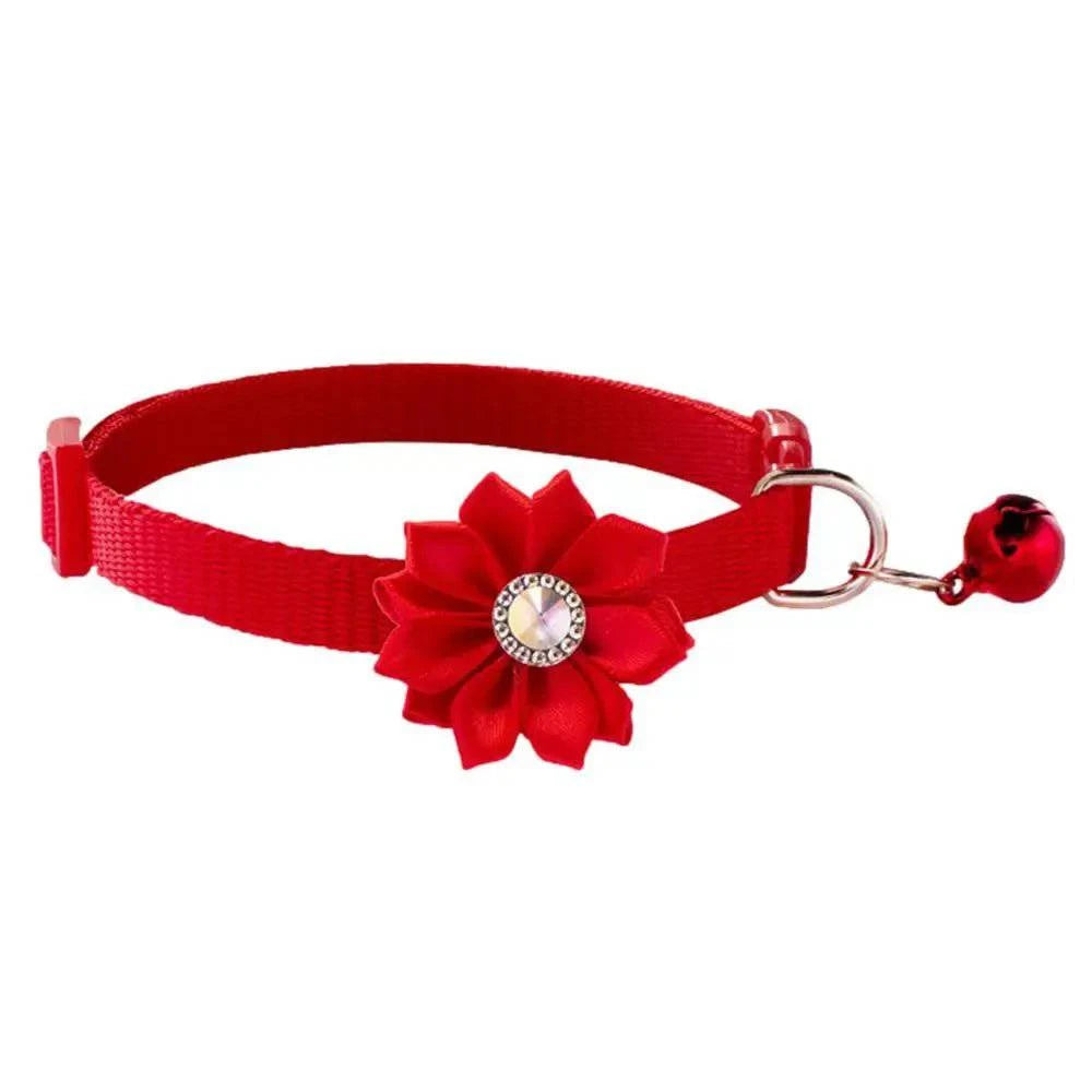 Cat Bell Adjustable Flower Collar - Joomcy