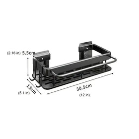 Multi-Functional Wall-Mounted Draining Rack for Storage