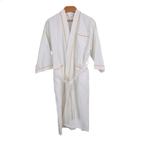 Pure Cotton Waffle Hotel White Bathrobe for Spa (Unisex)