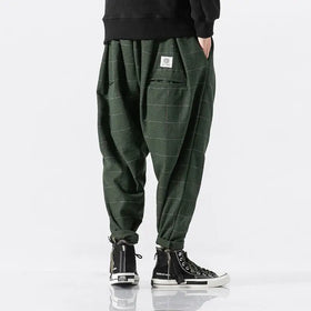 Chinese Style Loose Casual Pants in Cotton Linen