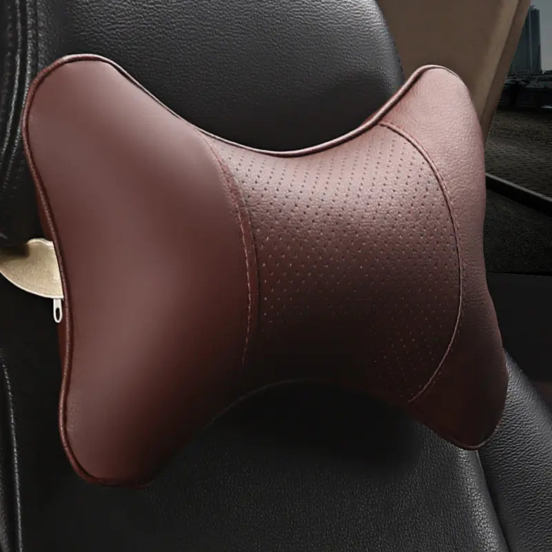 Leather Car Neck Pillow and Headrest - Joomcy