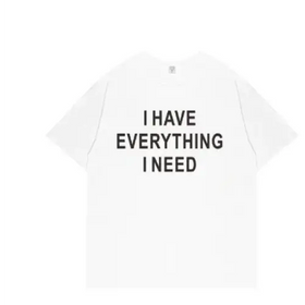 Couples T-Shirt with Letter Print Short Sleeves