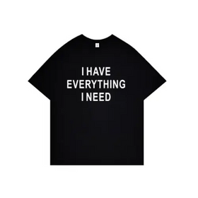 Couples T-Shirt with Letter Print Short Sleeves