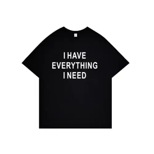 Couples T-Shirt with Letter Print Short Sleeves