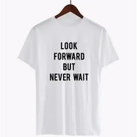 Couples T-Shirt with Letter Print Short Sleeves
