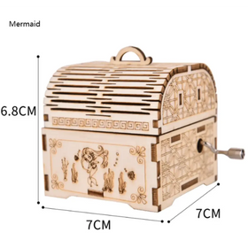 Creative Wooden Hand Music Box Puzzle Toy Kit