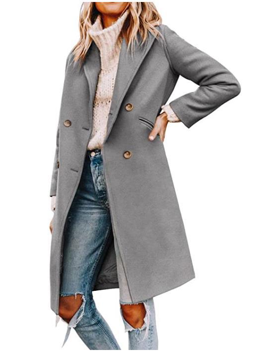 Women's New Mid-Length Woolen Coat