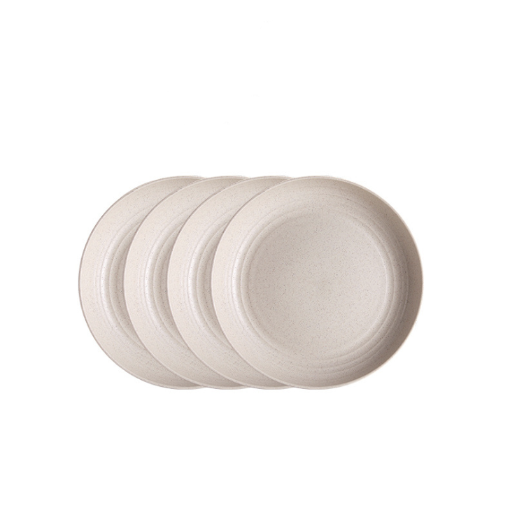 Wheat Straw Dinnerware Set with Plates and Bowls