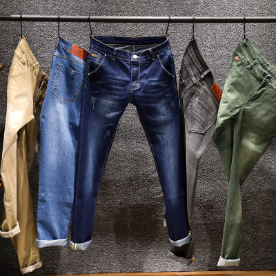 Men's Slim Fit Stretch Colored Denim Jeans