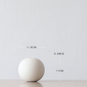 Nordic Style Round Ceramic Vase Decorative Piece