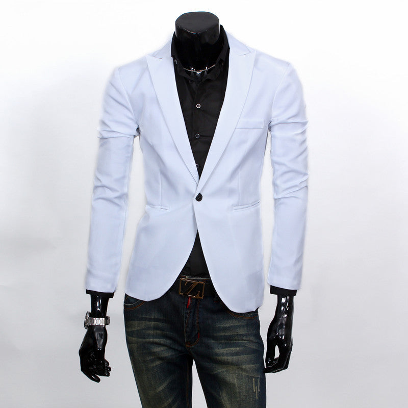 Men's Korean Slim Fit Blazer Casual Jacket