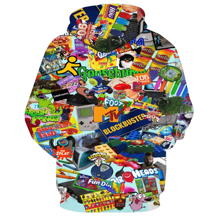 Digital Print Hoodie for Couples - Casual Loose Fit