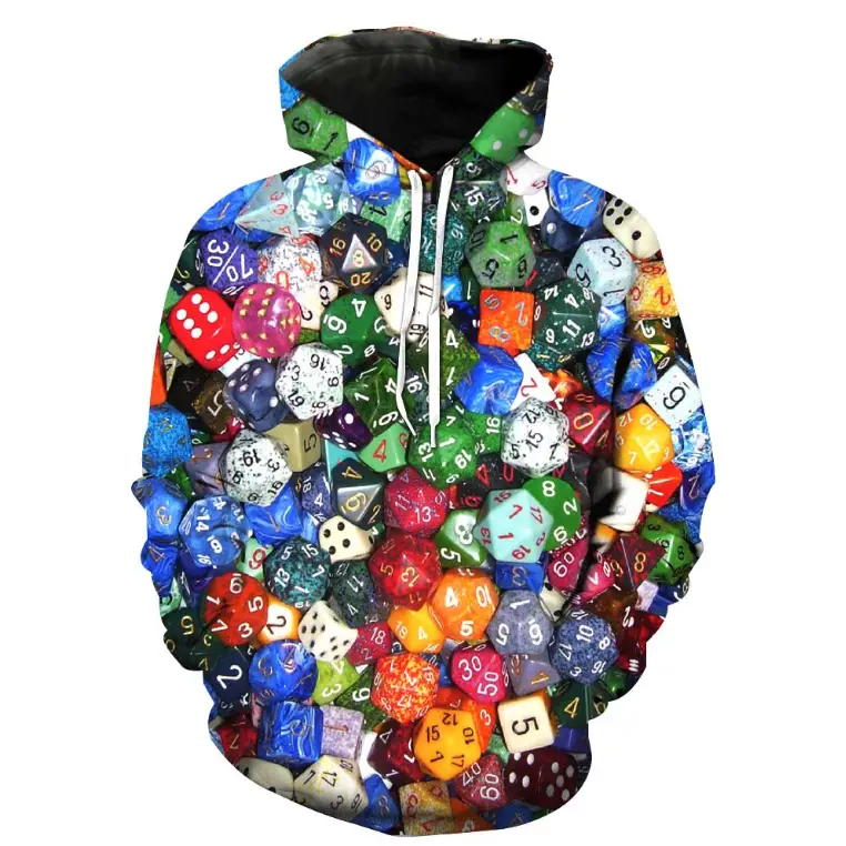 Digital Print Hoodie for Couples - Casual Loose Fit