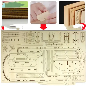 DIY Wooden 3D Camper Puzzle