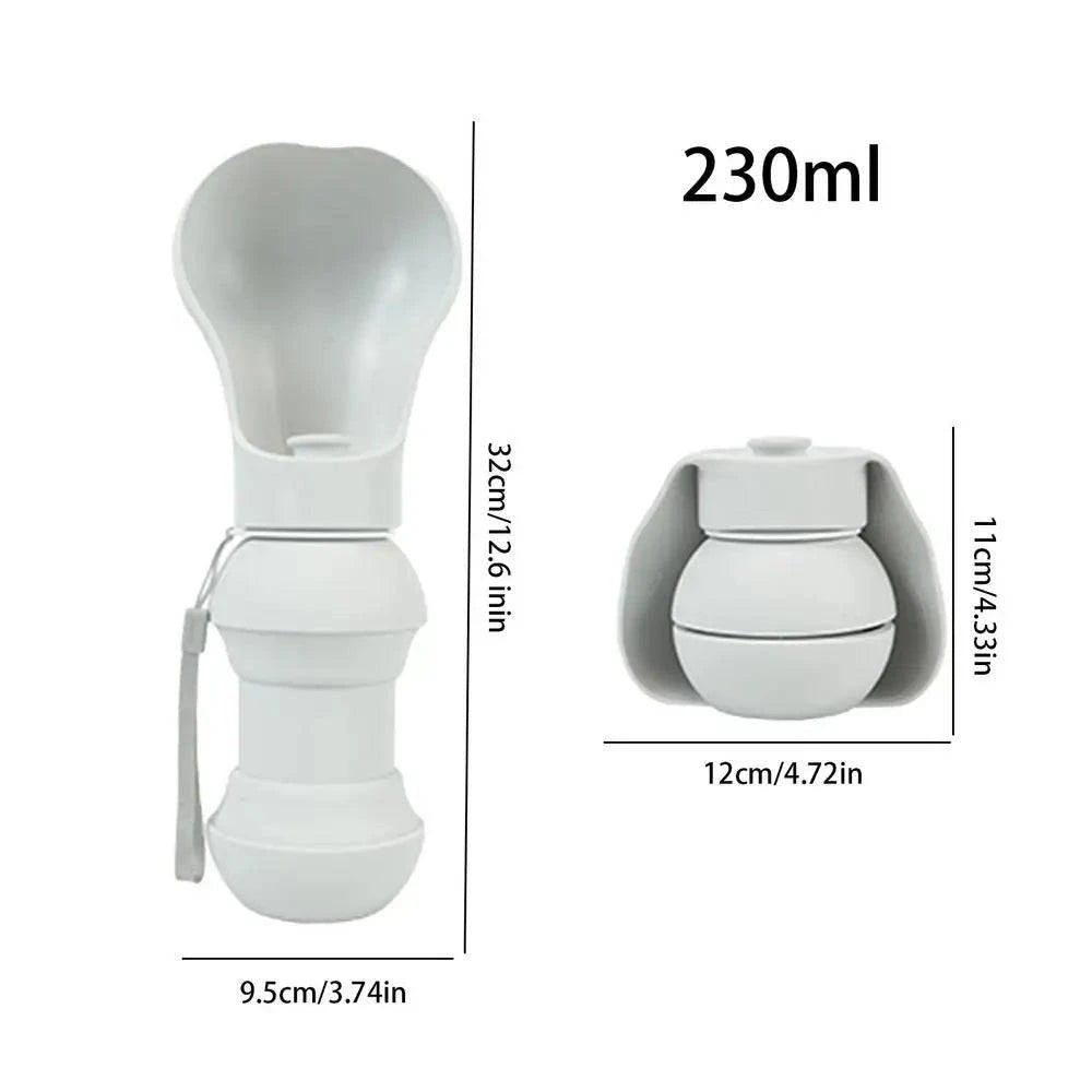 Dog Walking Silicone Drinking Bottle - Joomcy