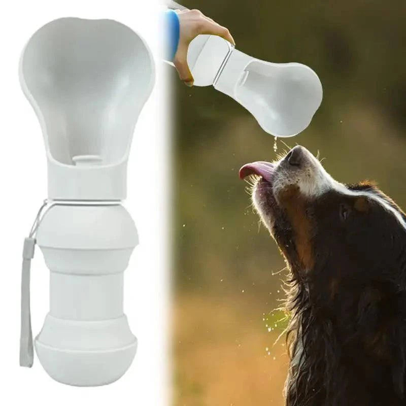 Dog Walking Silicone Drinking Bottle - Joomcy