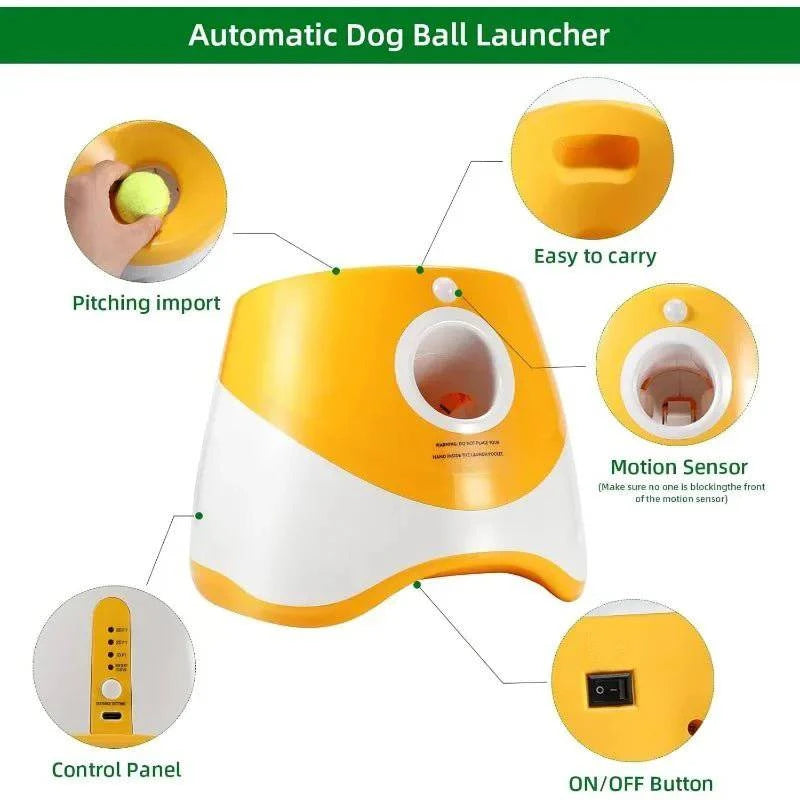 Dogs Automatic Ball Launcher Toy - Joomcy