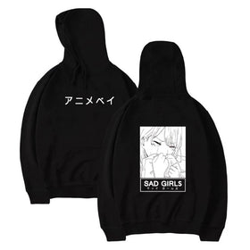 Men's Fleece Hoodie, Casual Cartoon Sweatshirt