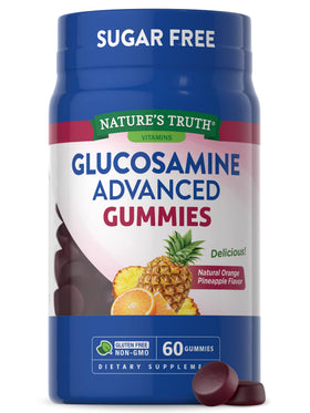 Natures Truth Glucosamine Gummies | 60 Count | Sugar Free | Orange Pineapple Flavor | Non-GMO & Gluten Free Supplement