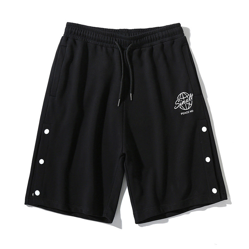 Men's Loose Printed Sports Five-Point Shorts