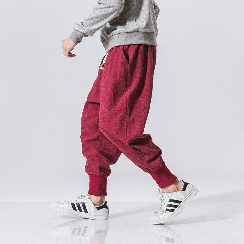 Loose Cotton Linen Harem Pants