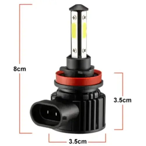F2 Mini Car LED Headlights H1 H4 H7 H11 9005 9006 50W