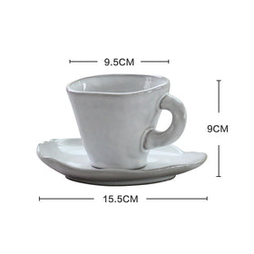 Ceramic Irregular Dinnerware Set with Bowls and Plates