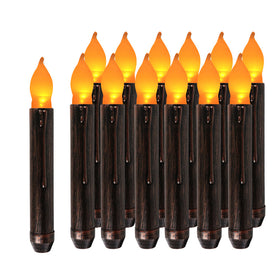Black Long Candle with Shell for Home Decor