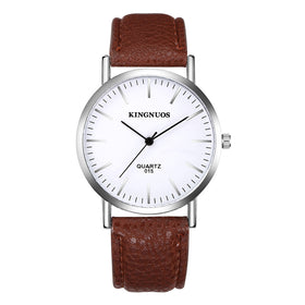 Ultrathin Casual Couple Belt Watch for Men and Women