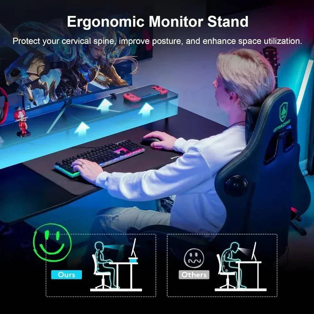Fiber Surface Gaming LED Lights Desk - Joomcy