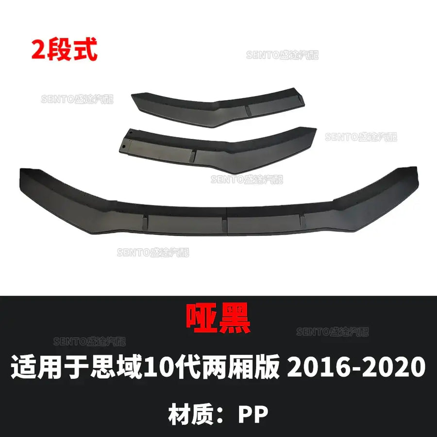 Black matte pp front bumper cover set for 2016-2020 honda cr-v.