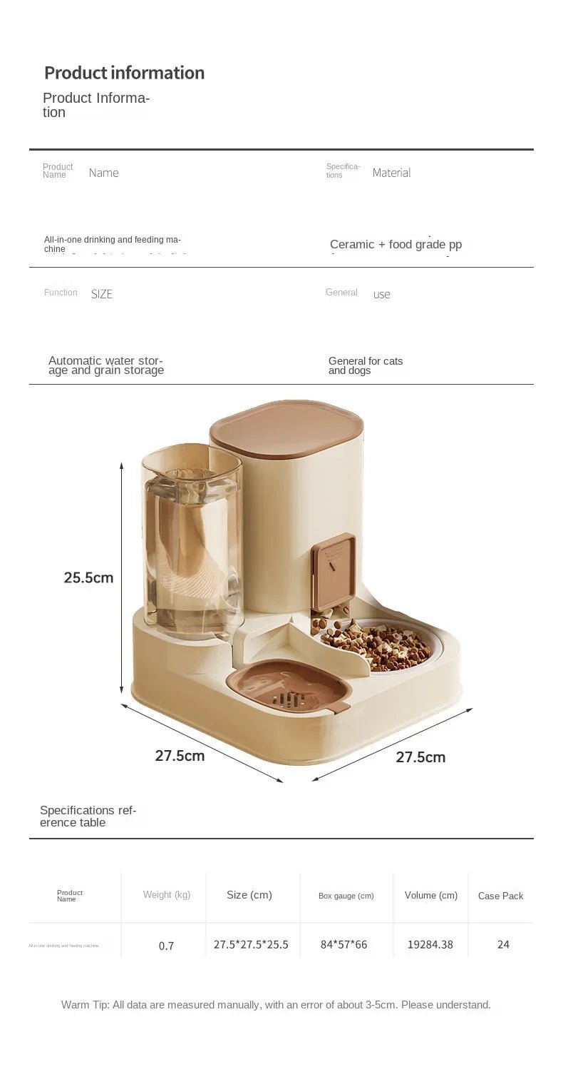 FurFeed™ Automatic Food and Water Feeding All-in-one Machine - Joomcy