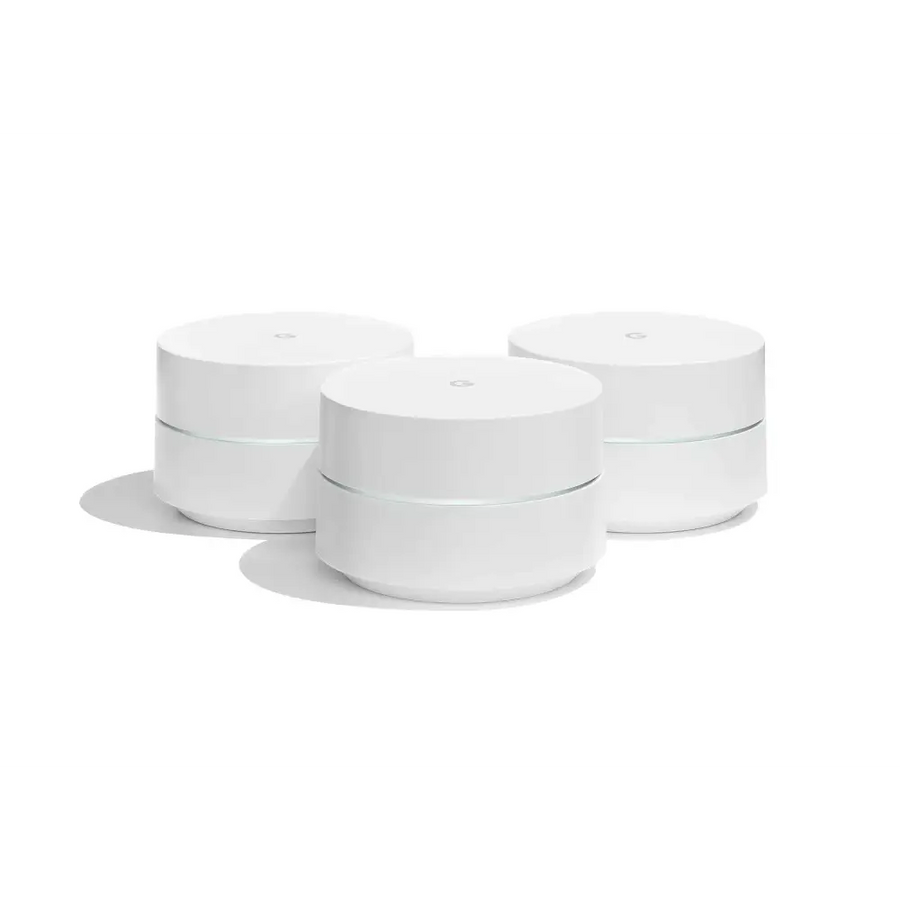 Google WiFi System 3-Pack - Router Replacement for Whole Home Coverage (NLS-1304-25) (Renewed)