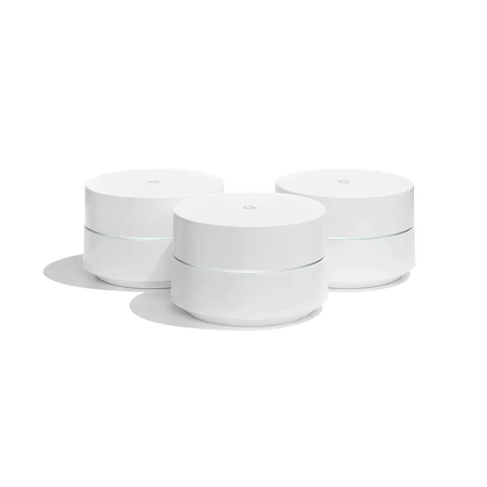 Google WiFi System 3-Pack - Router Replacement for Whole Home Coverage (NLS-1304-25) (Renewed)