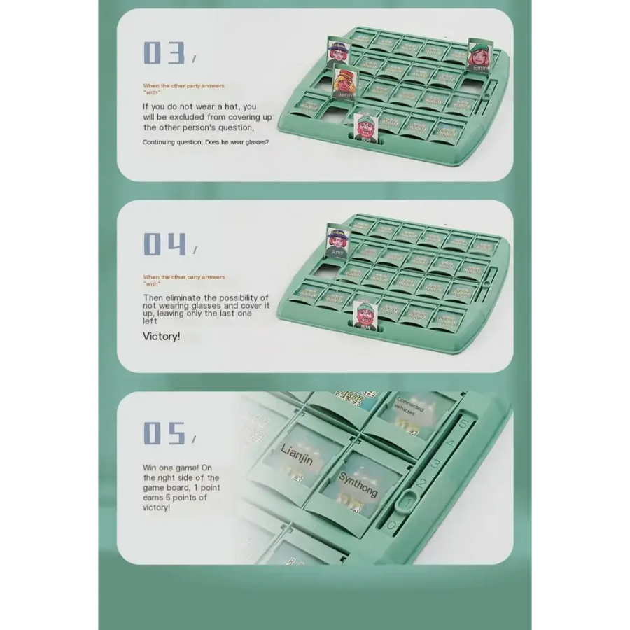 Teal plastic game board with grid of slots and character figurines