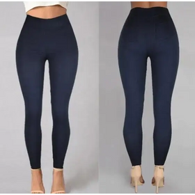 High-Waisted Pencil Pants - Cropped Length